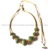 Rudraksha Kemp beads pipe choker neckpiece (colors available)