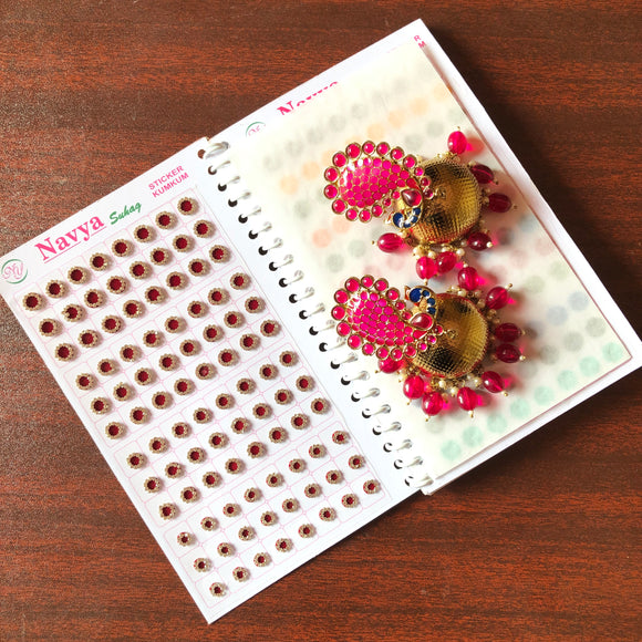 Stones studded Bindi Book