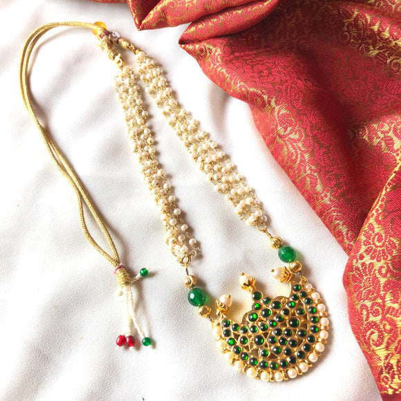 Megha - with pearl strands