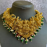 Pre-Book | Premium Real Gold Alike Antique Goddess Intricate Detailing Grand Choker Set