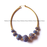 Rudraksha Kemp beads pipe choker neckpiece (colors available)