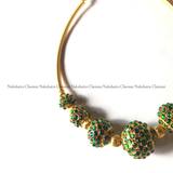 Rudraksha Kemp beads pipe choker neckpiece (colors available)