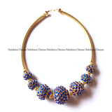 Rudraksha Kemp beads pipe choker neckpiece (colors available)