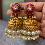 Kundan jadau Grand Flower Jumkha