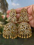 Premium Non-Idol Kundan Stones Jumbo Bridal Jumkha