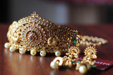 Matt gold high quality grand choker set