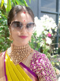 Pre-Book | Premium Antique Real kemp Goddess Grand High Neck Choker Set