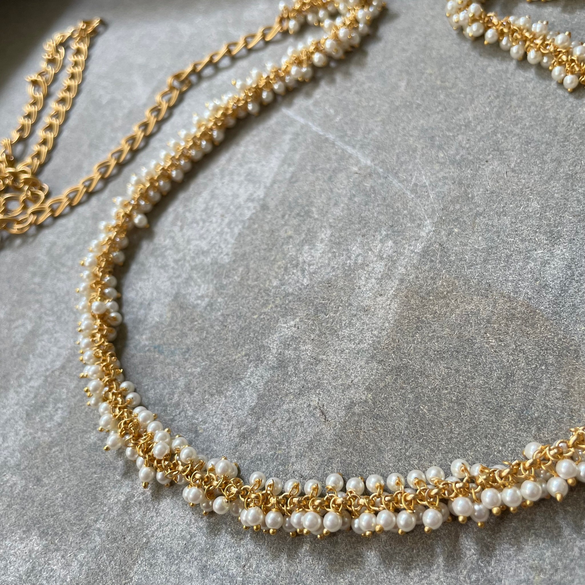 Pearl hip chain discount