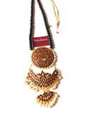 Kemp Stones  big round pendant midlength Neckpiece