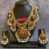 Premium Matte Guttapusalu Goddess Grand Haram Set